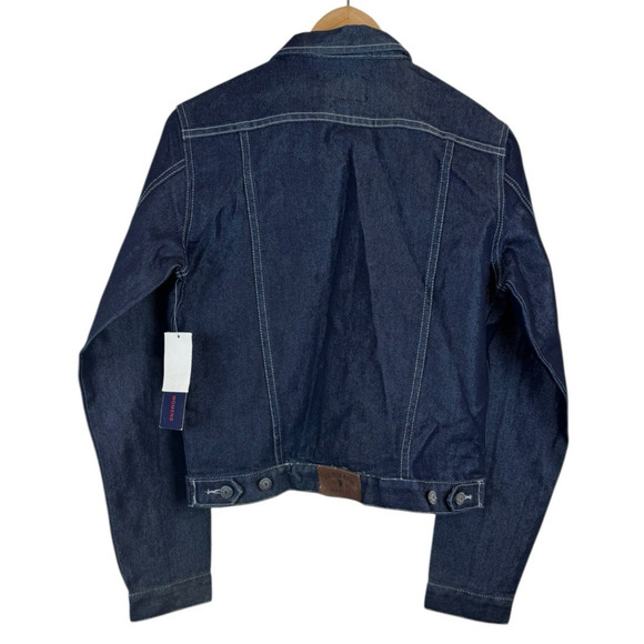 US Polo Assn Jeans Co‎ Denim Jean Jacket Size M Teen Blue NWT Deadstock Vintage - Picture 4 of 11
